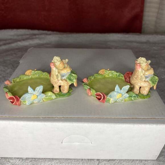 VINTAGE Mini Fairy Candle Holders 2 set fairycore MIDWEST IMPORTS Small fairie - Picture 5 of 9